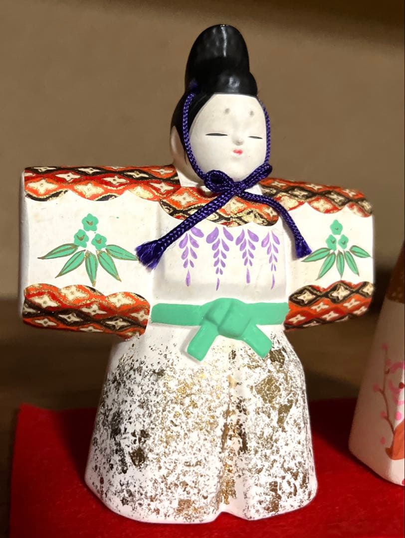 京の人形工房　豆雛　陶器　雛人形　立ち雛