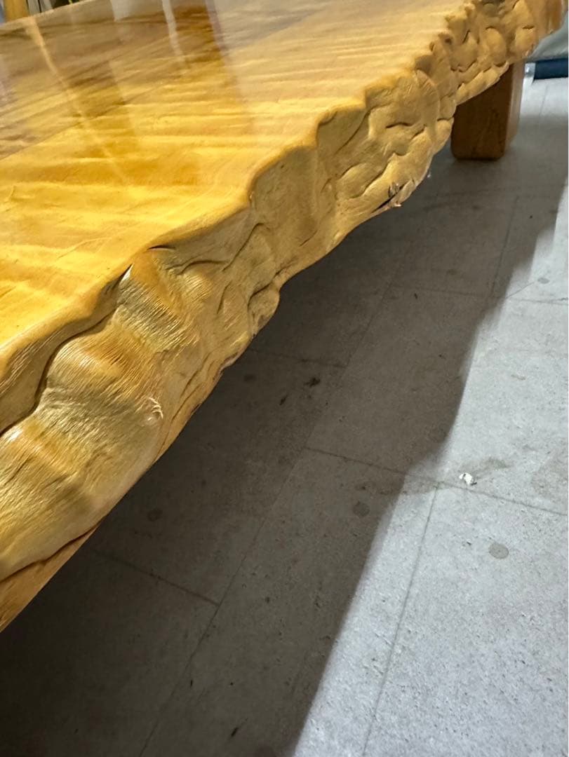 【深谷木工】天然木 一枚板テーブル アンティーク ヴィンテージ インテリア