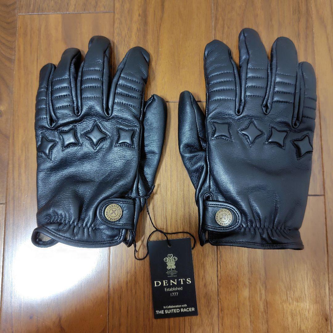 DENTS ドライビンググローブ バイクグローブ ヘアシープレザー カシミヤ