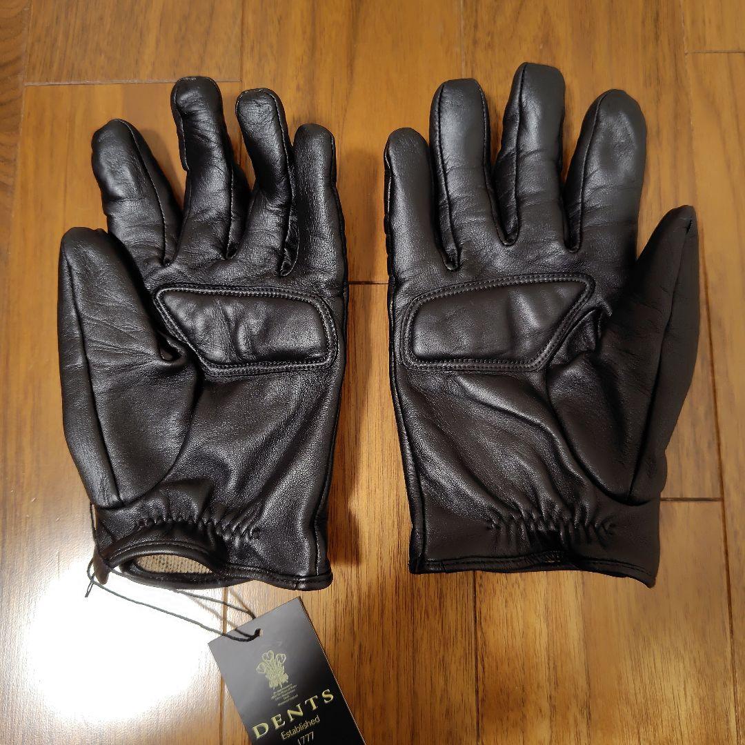 DENTS ドライビンググローブ バイクグローブ ヘアシープレザー カシミヤ