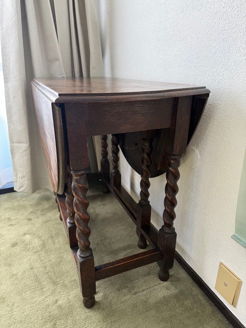 ゲートレッグテーブル　イギリス　アンティーク