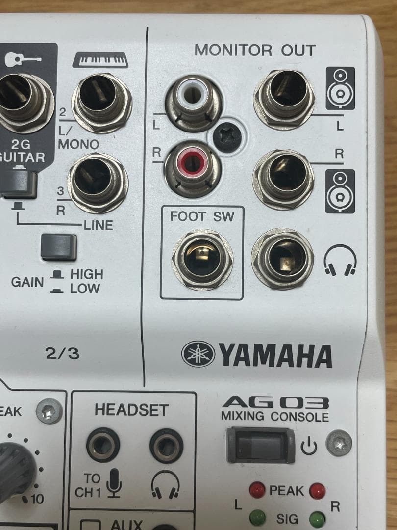 【箱・付属品あり】YAMAHA AG03 ミキシングコンソール（おまけ付）