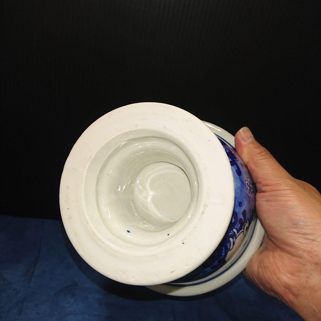 古伊万里高台鉢、染付