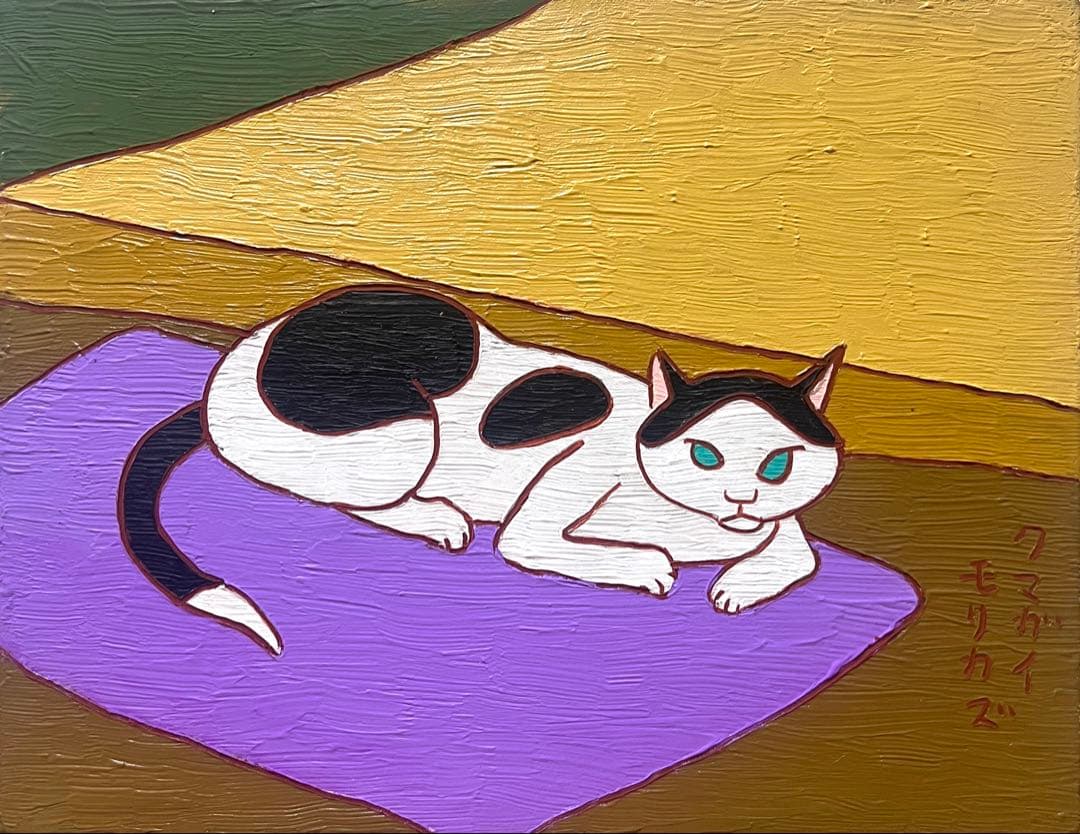 (F6号)山下清 【片倉館と花火】肉筆/表サイン有/裏シール有/油彩/手描