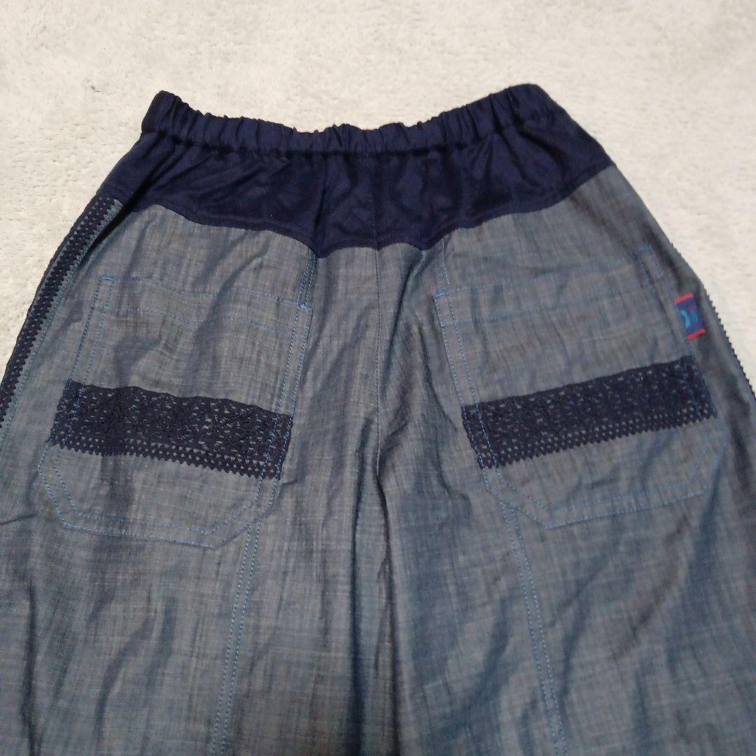 an吉 アンキチ センソユニコ デニム クロップド ワイドパンツ