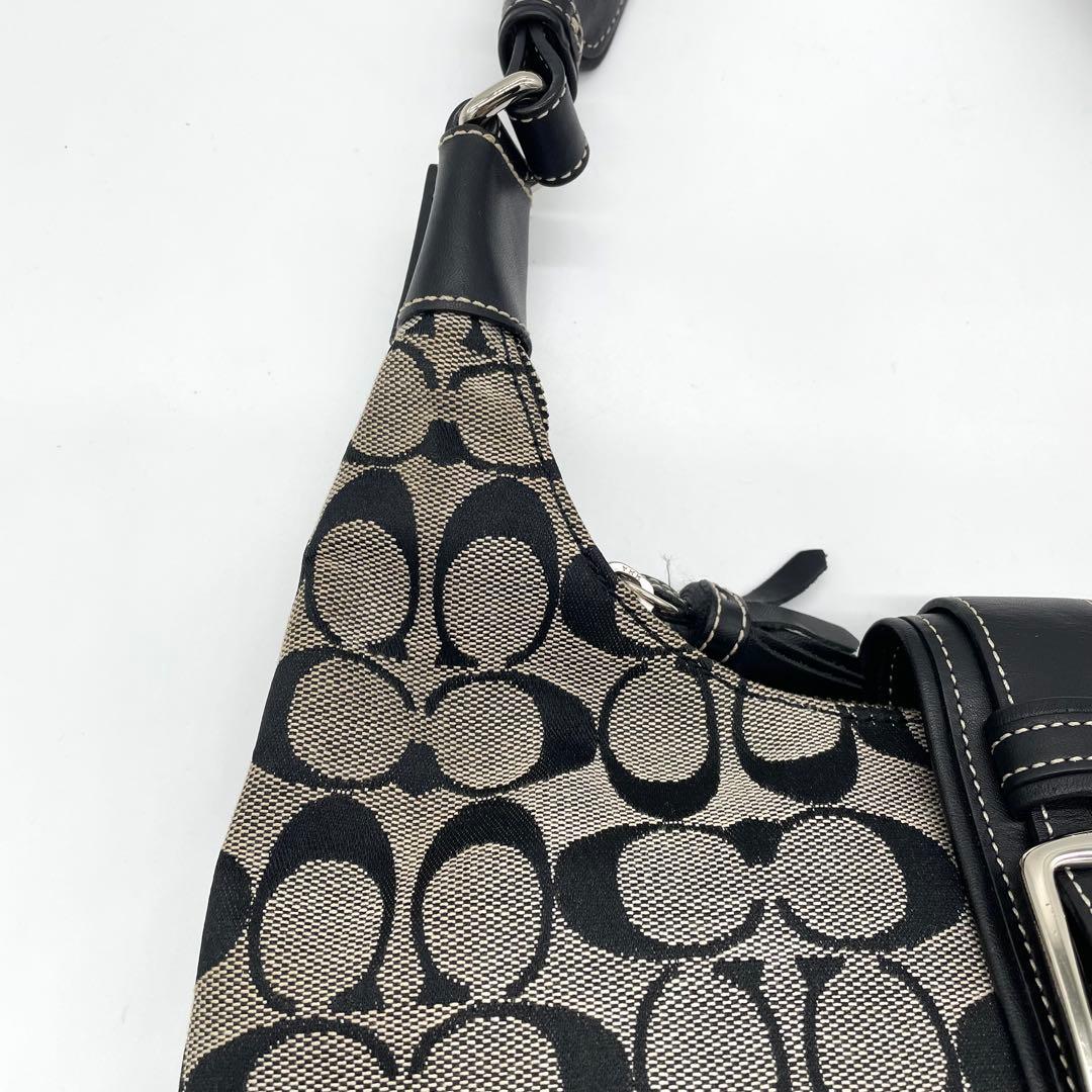 【美品】コーチ　ワンショルダーバッグ　タッセル　チャーム　シグネチャー