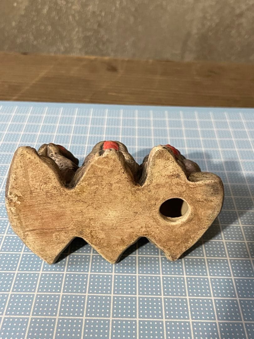 見猿聞か猿言わ猿　【m112 レトロ　置物　陶芸　磁器　陶器　さる　三猿】