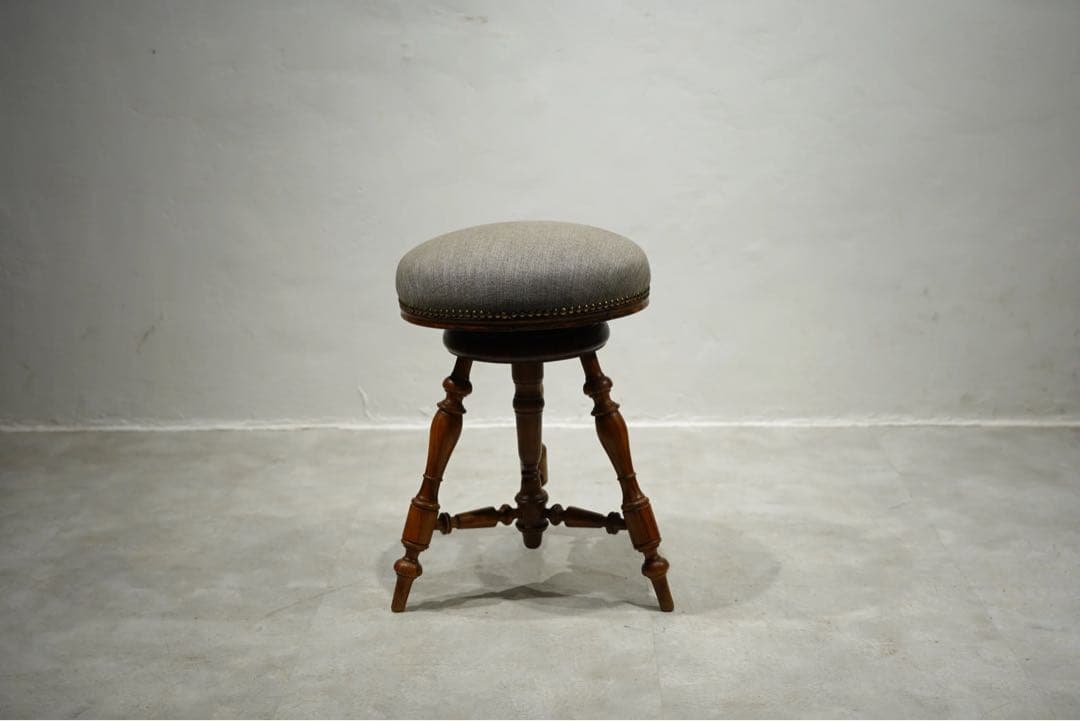 ナポレオンスツール　ピアノ椅子　フランスアンティーク　チェア