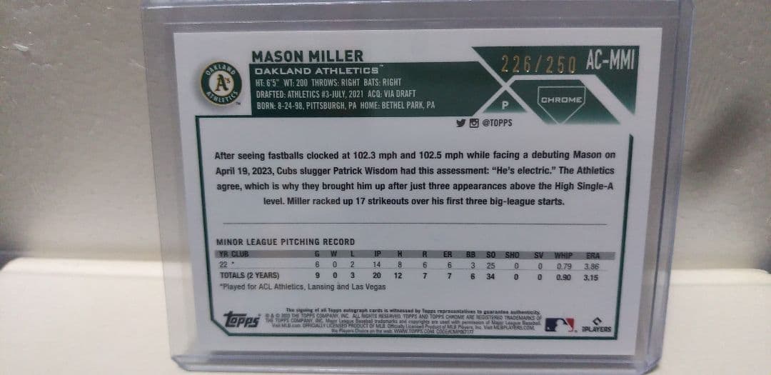 ゲームセンター・ゲームカード TOPPS CHROME