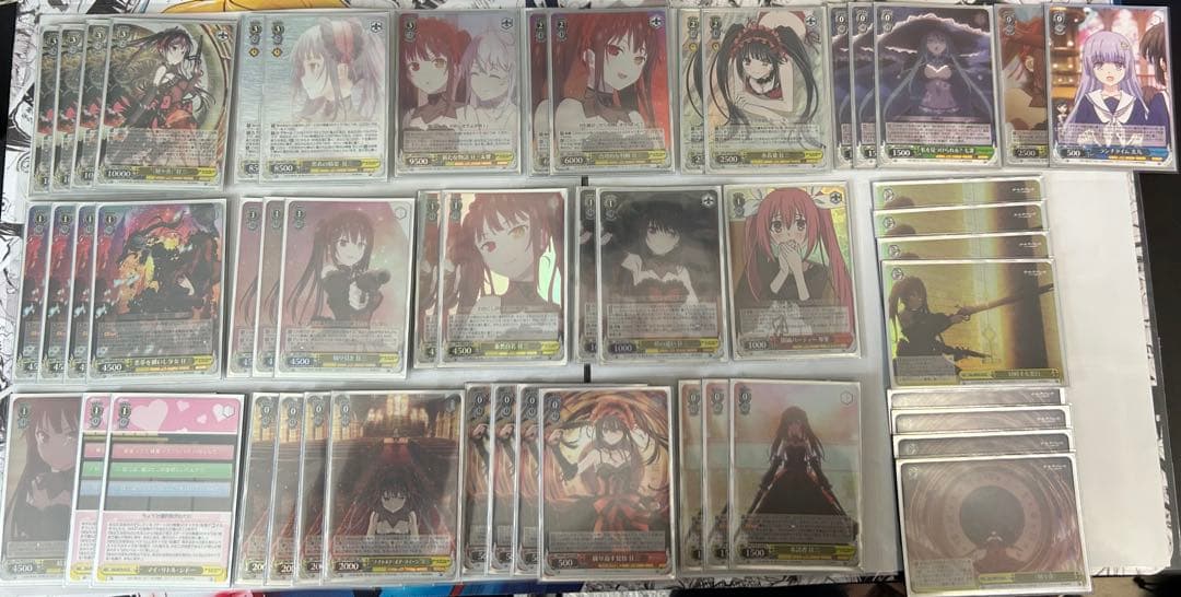 【ヴァイスシュヴァルツ】デート・ア・ライブ 8枝デッキ ほぼフルホイル+パーツ