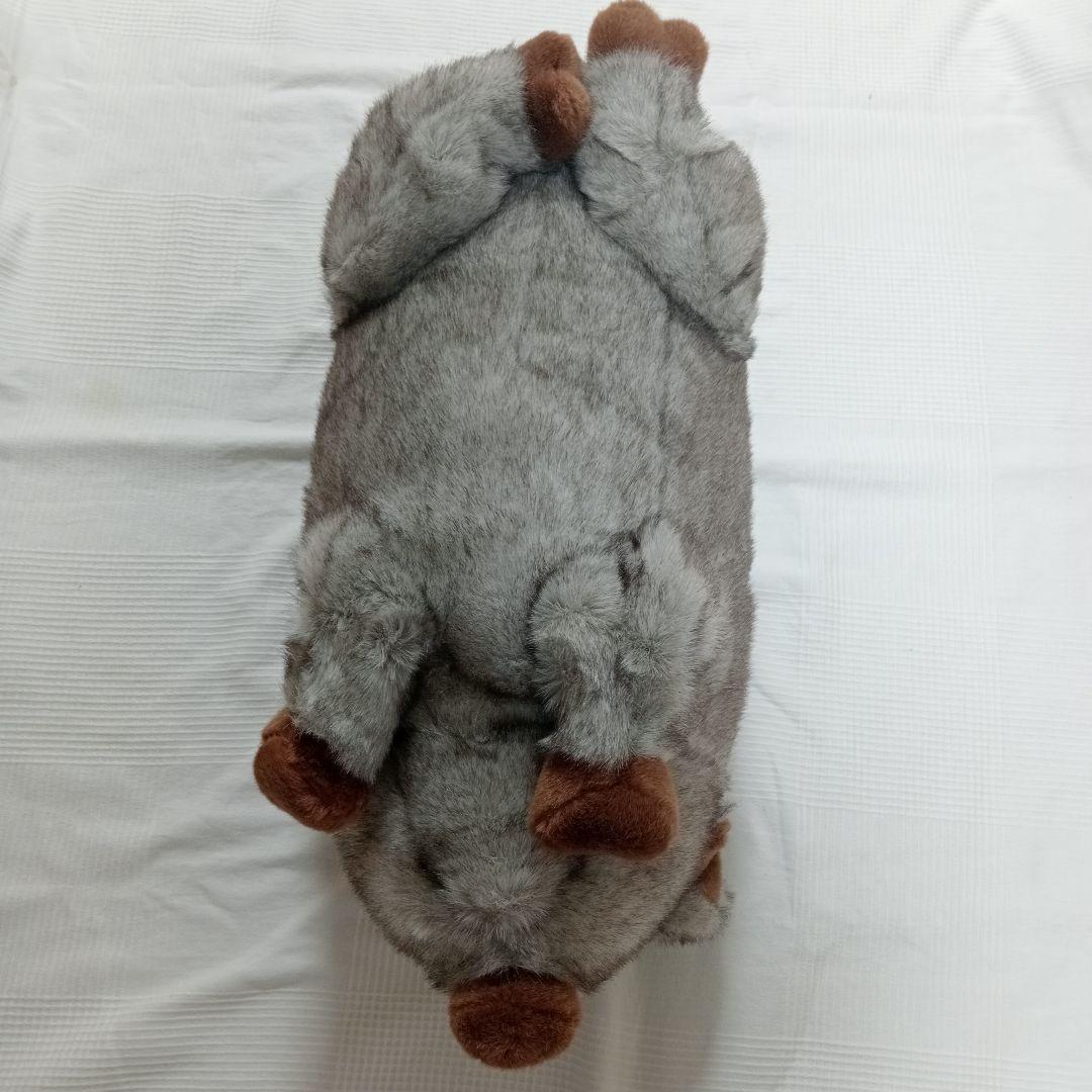 極美品 トイザラス Animal Alley グレー 豚 ぬいぐるみ特大 リアル