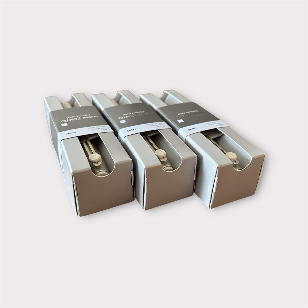 ★大人気★ uni ZENTO ボールペン 0.7mm ゴールド3本セット