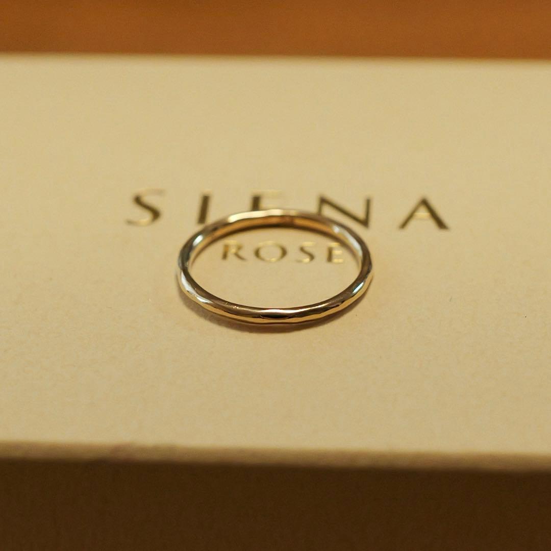 みず　SIENA ROSE シンプル ゴールドリング