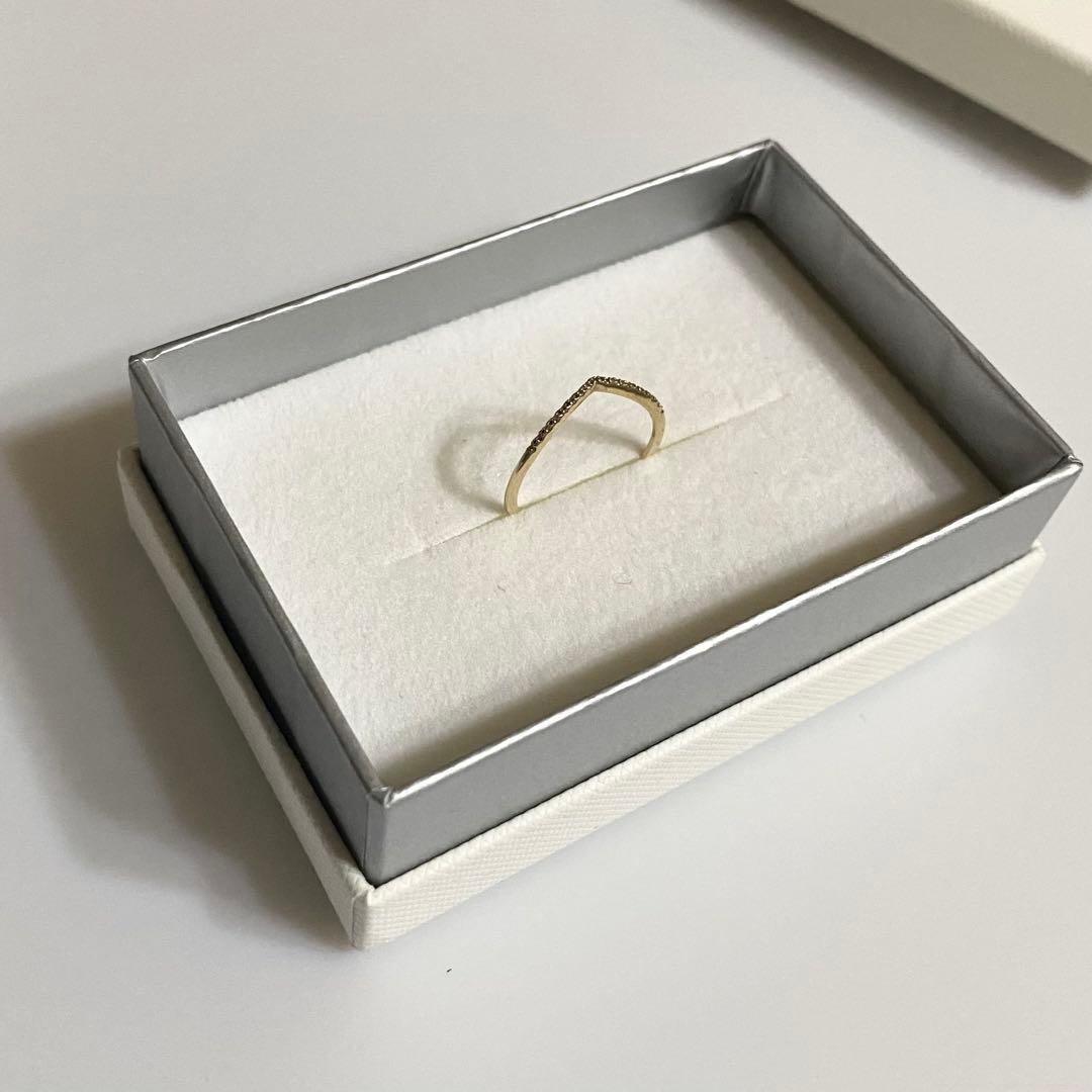 PAS TIERRA Briller K10 ダイヤ 0.04ct リング