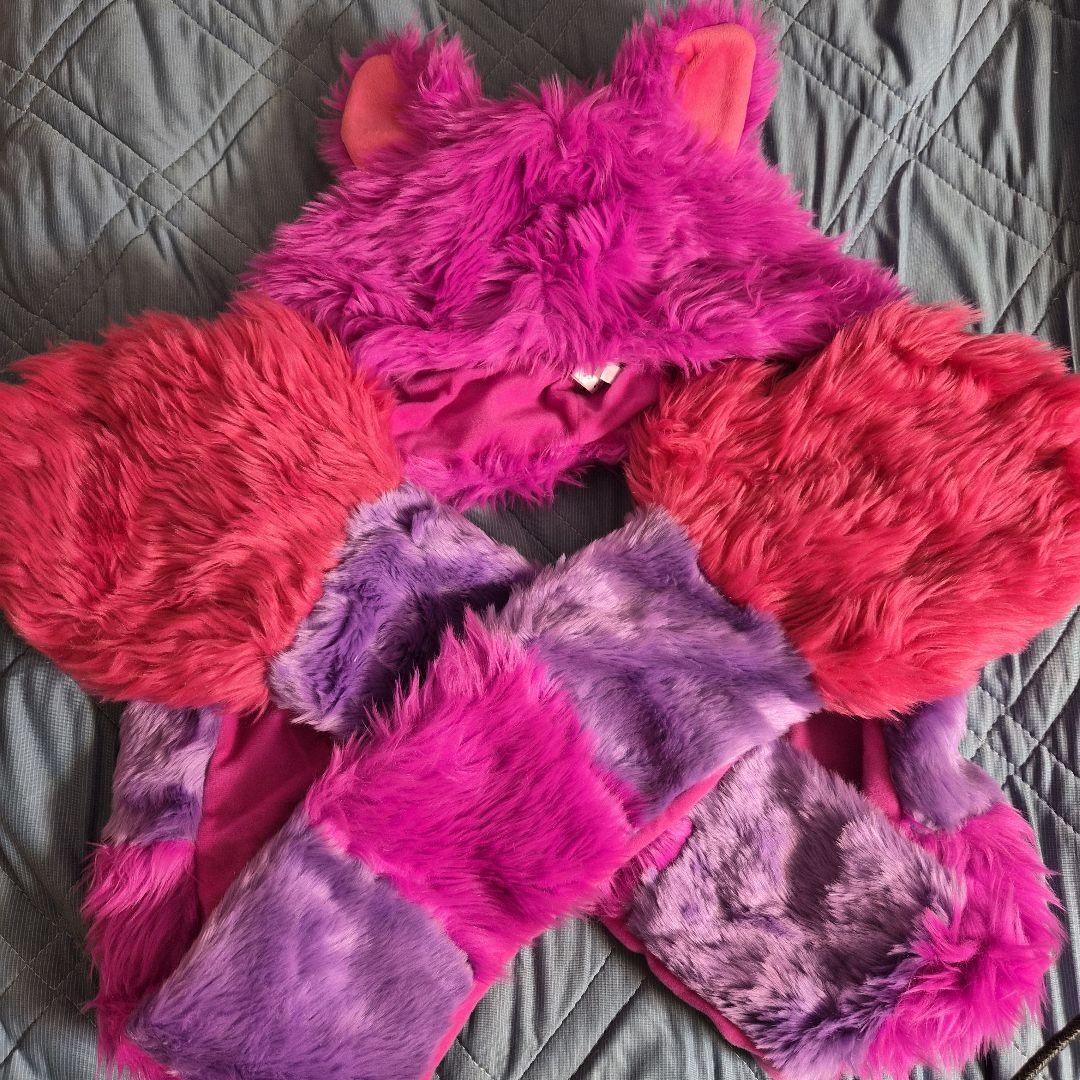 チェシャ猫　ディズニーマフラーキャップ