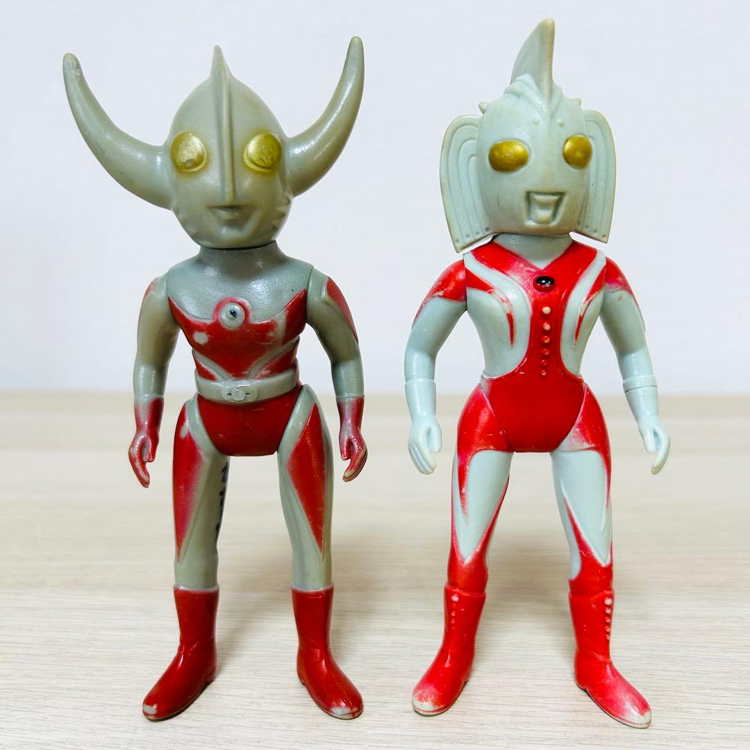 【超レア品】ウルトラの父　ウルトラの母　ブルマァク　フィギュア　ソフビ　レトロ