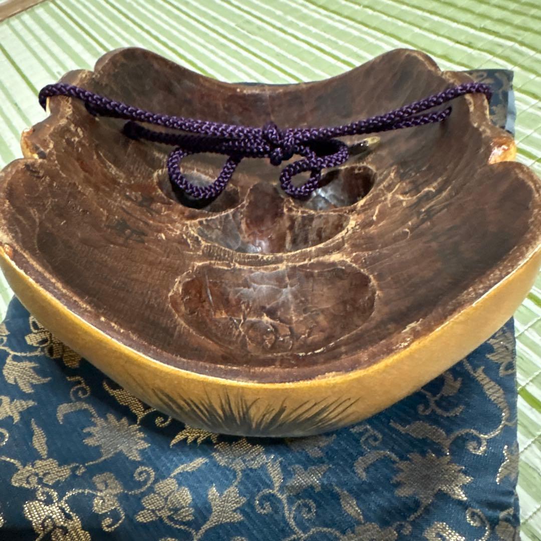 お面　能面　男　武悪面　真一郎作　伝統工芸　神楽面　壁掛け　置物　狂言面