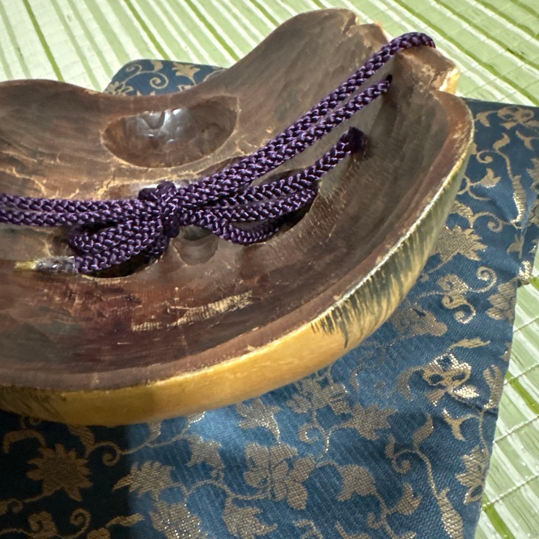 お面　能面　男　武悪面　真一郎作　伝統工芸　神楽面　壁掛け　置物　狂言面