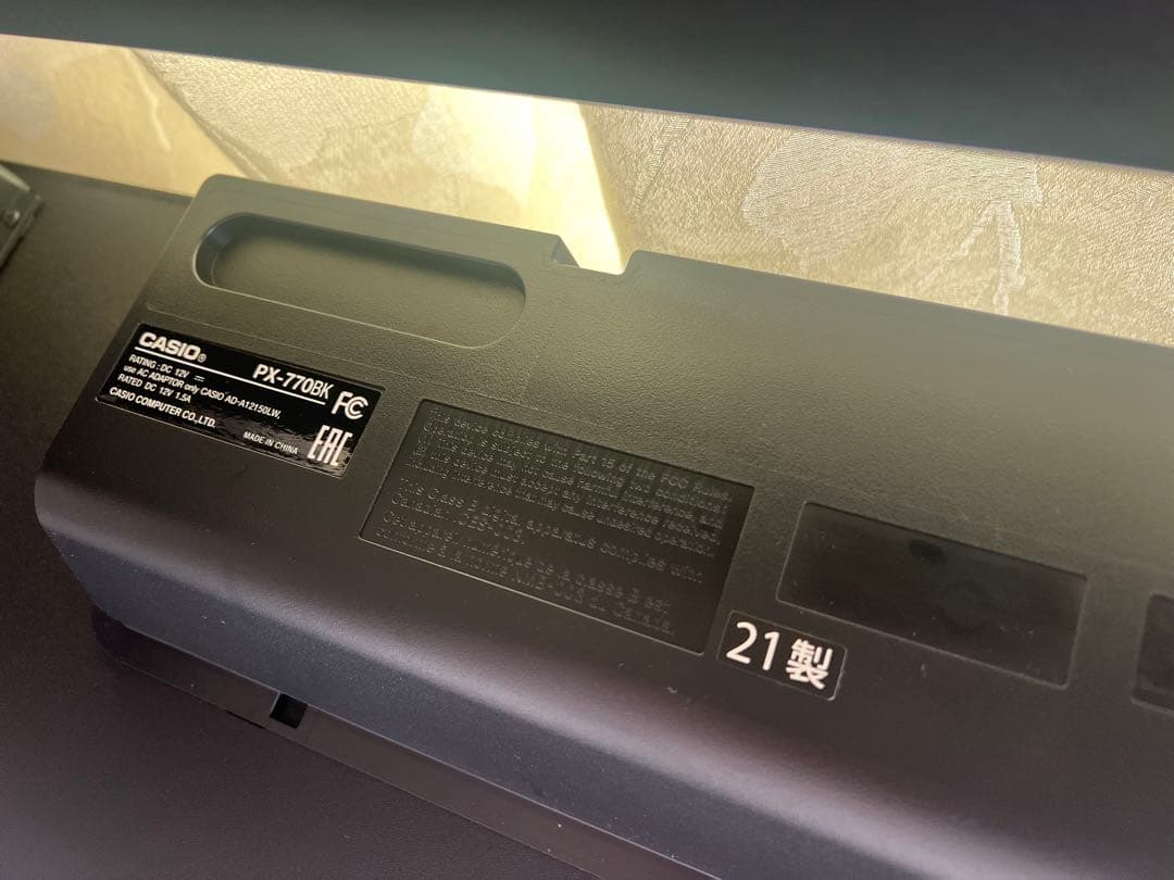 CASIO PX-770 電子ピアノ 黒 椅子付き