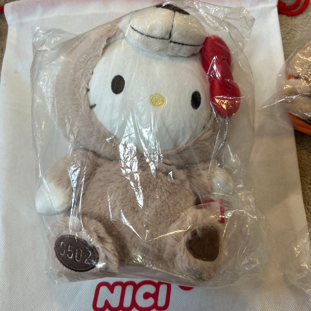 ハローキティ NICI コラボ　限定ぬいぐるみ　ポーチ　ペンケース　３点セット