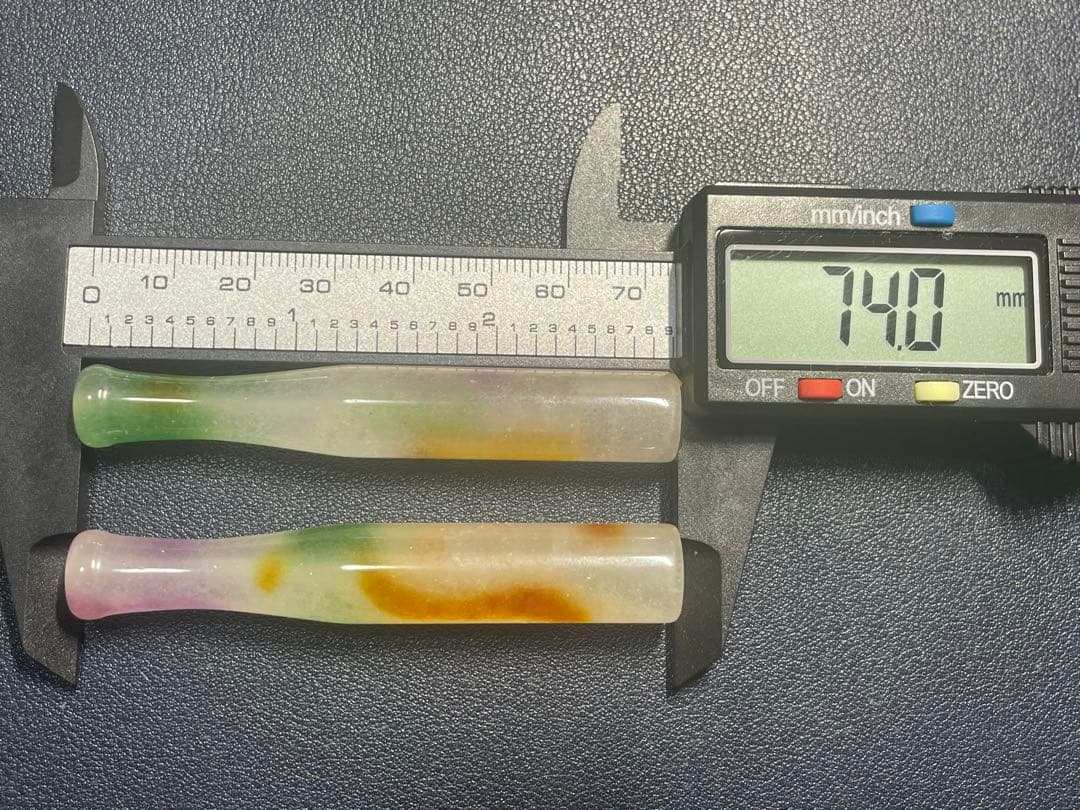 中国骨董品　文玩　文化財　翡翠煙斗2本　古賞物　古美品　古美術品　568