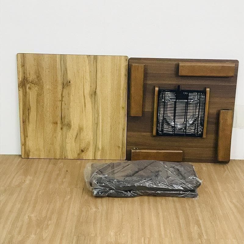 【12月限定特価】【新品】☆折れ脚布団付きこたつ68☆天板リバーシブル