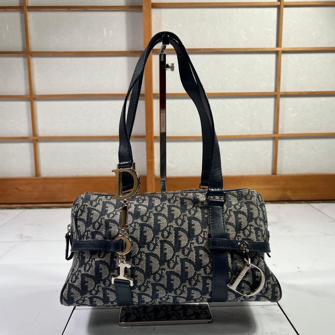 クリスチャン ディオール ショルダーバッグ トロッター キャンバス Dior金具