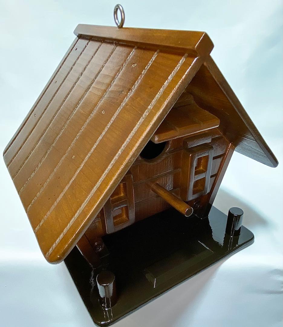 【新品】木製家型巣箱 小鳥の巣箱