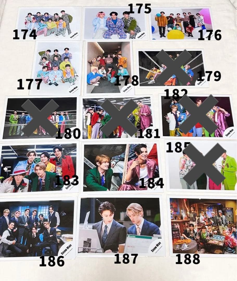  Man 集合•混合 公式写真 201枚まとめ売り