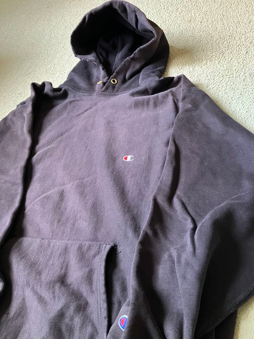 【めるめるえ】90s Championリバースウィーブ 黒 XL USA製