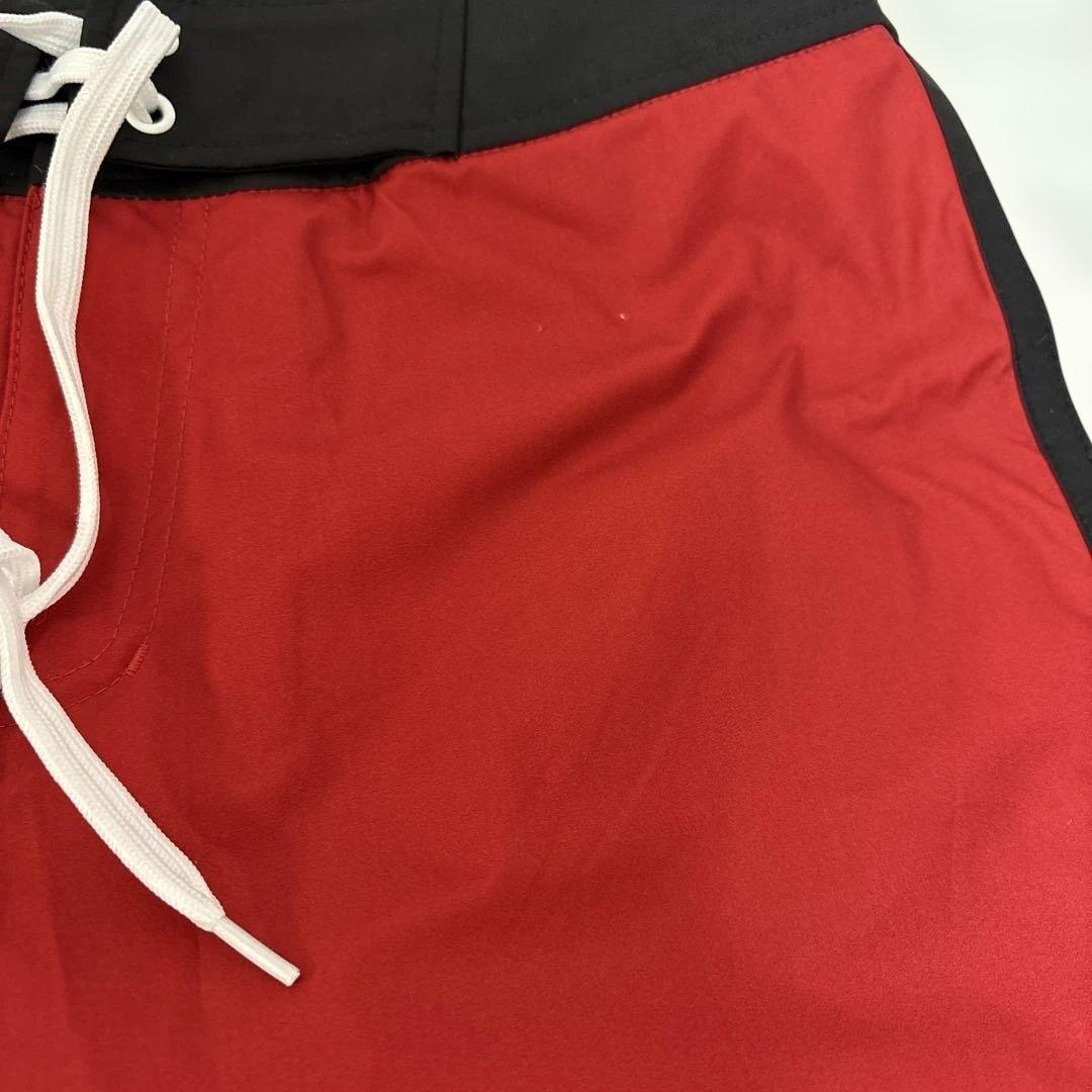 VEATM サーフパンツ　赤/白/オレンジ