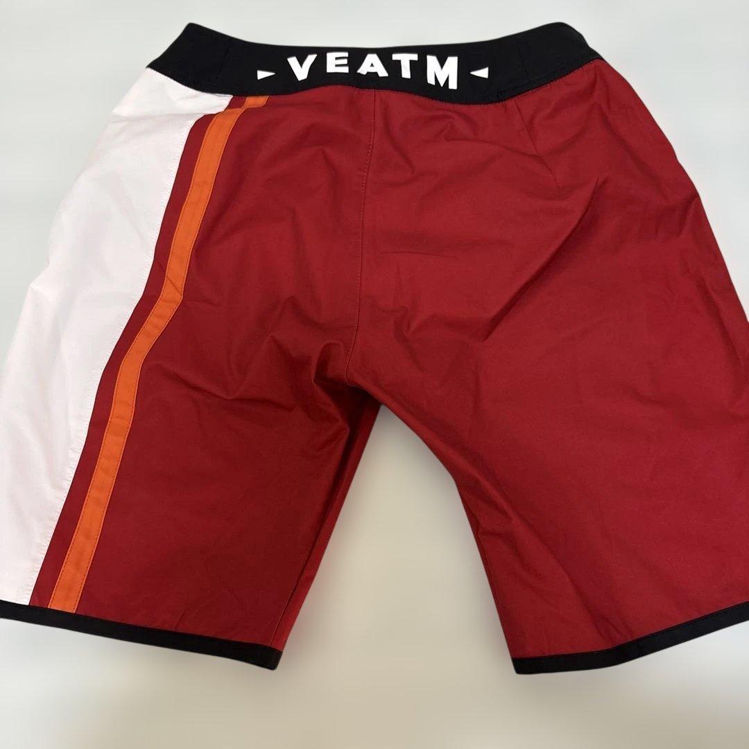 VEATM サーフパンツ　赤/白/オレンジ