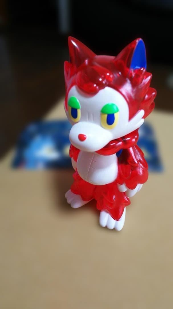 あらいきりこ おおかみくん ソフビ ゲームカラー クリアレッド あらいきりこ