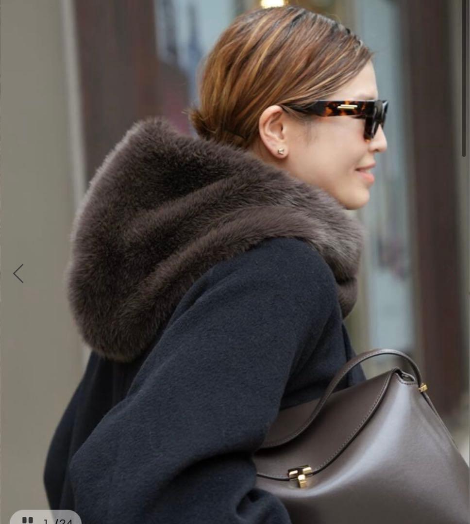 新品未使用！【CELERI/セルリ】FUR BALACLAVA ブラウン