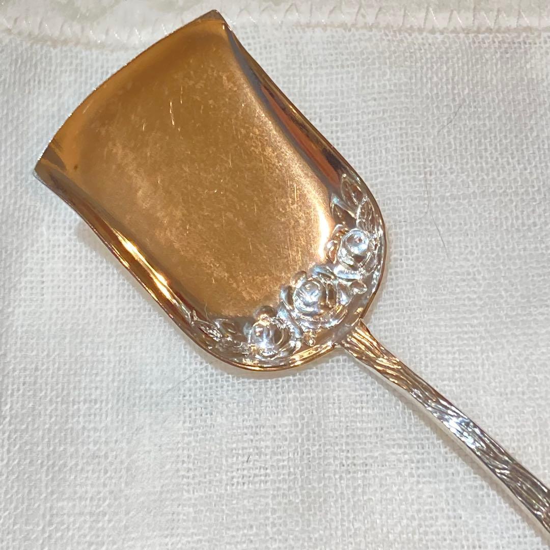 23 ANTIKO シルバー800 ヒルデスハイムローズシュガースプーン