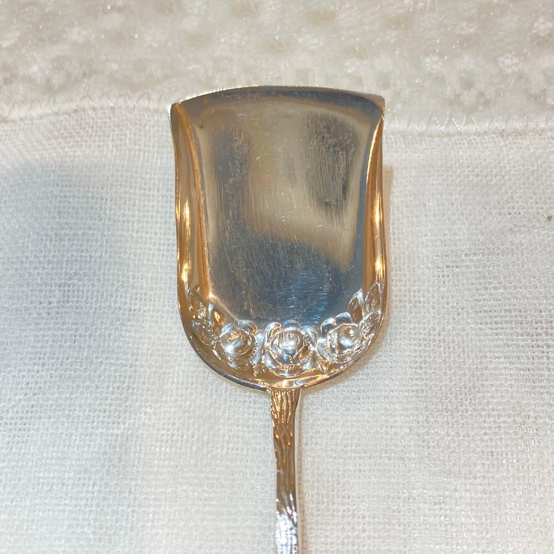 23 ANTIKO シルバー800 ヒルデスハイムローズシュガースプーン