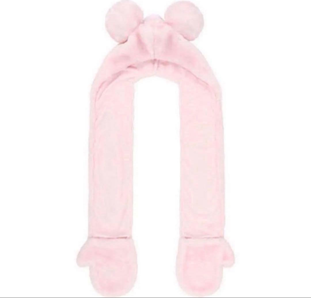 ミニー マフラー ファンキャップ ピンク