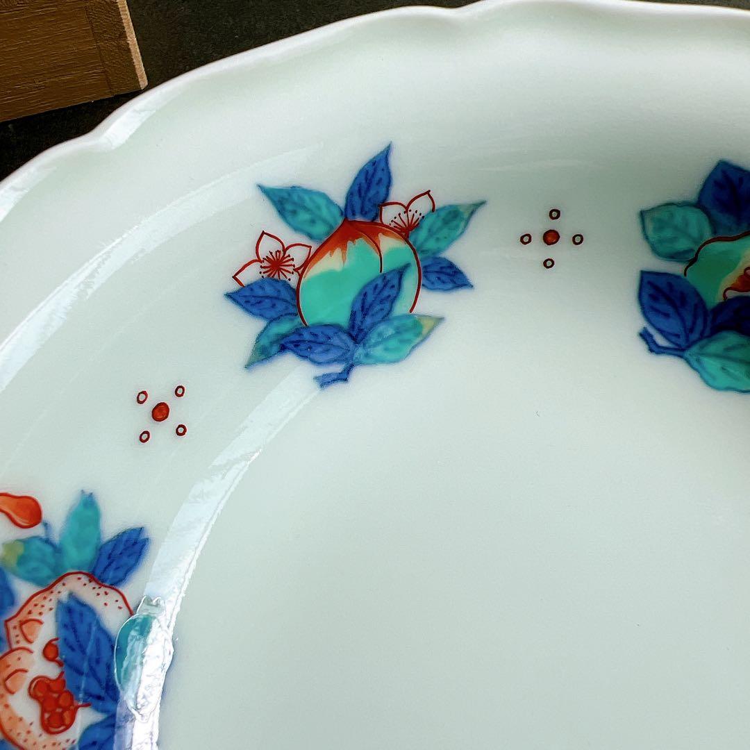 人間国宝　14代目　今泉今右衛門　錦果物皿　有田焼　木箱入り