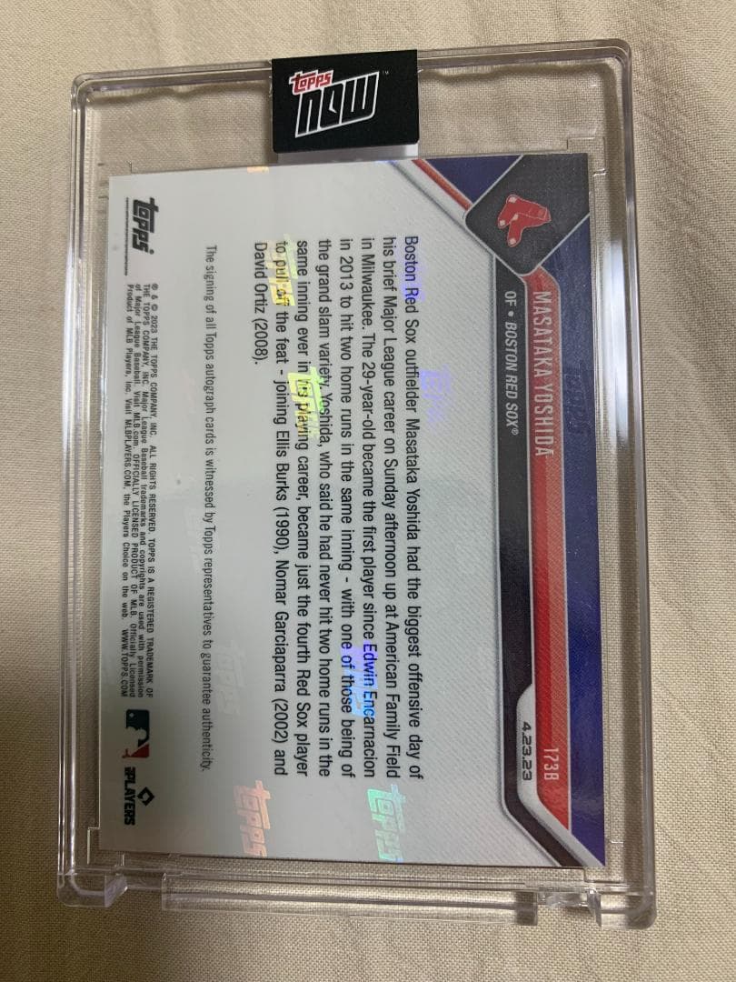 希少 吉田正尚 1stカード! 49枚限定 ルーキー サイン Topp