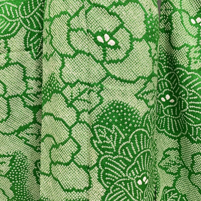 407aj88☆振袖＆袋帯 総絞り 身幅広め 成人式 十三参り☆状態良好