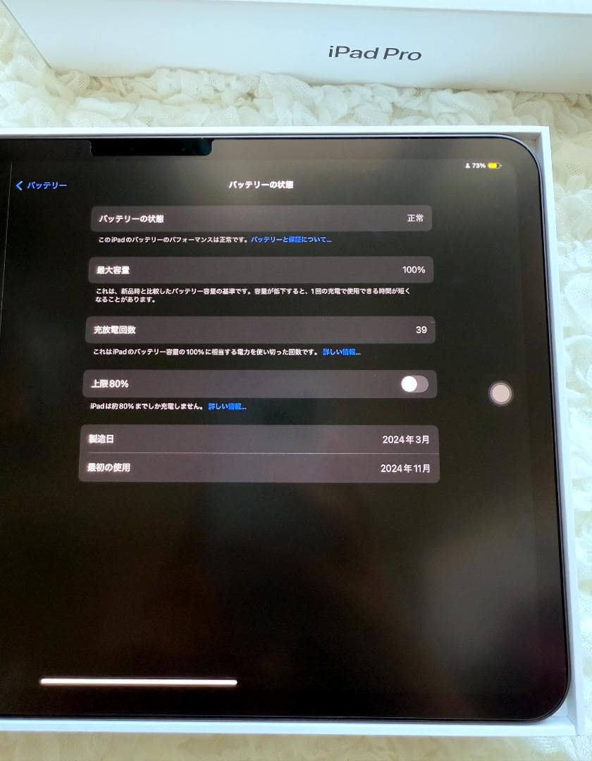 iPad Pro M4 11インチ 256GB 美品 (フィルム・ケース有り)