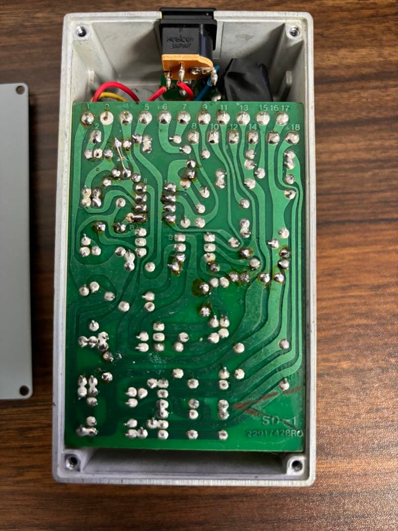 ギター analogman sd-1 push/pull ts808 silvermod