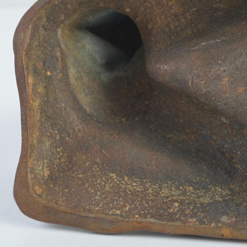 彫刻家　市之瀬廣太作　ブロンズ像　「波」　裸婦像　女性像　共箱　V　9625