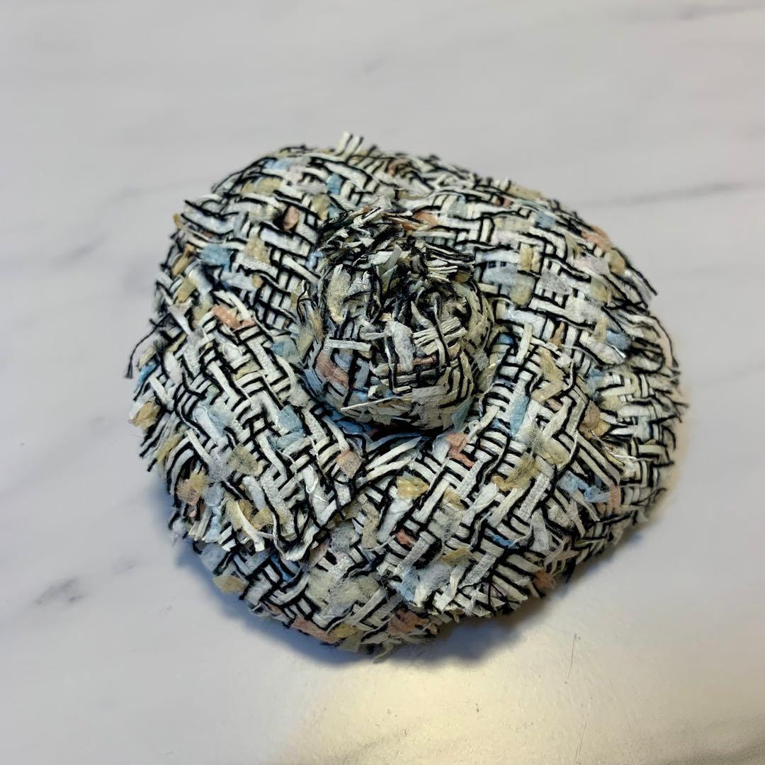 シャネル　カメリア　コサージュ　ブローチ　マルチカラー