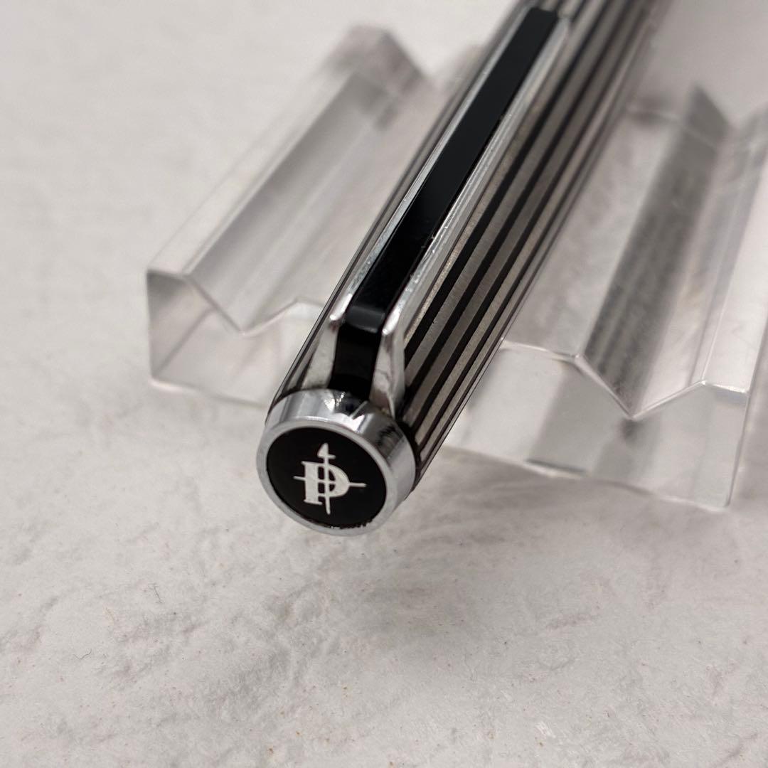 PILOT パイロット カスタム 万年筆 18KWGペン先 ストライプ柄 細字F