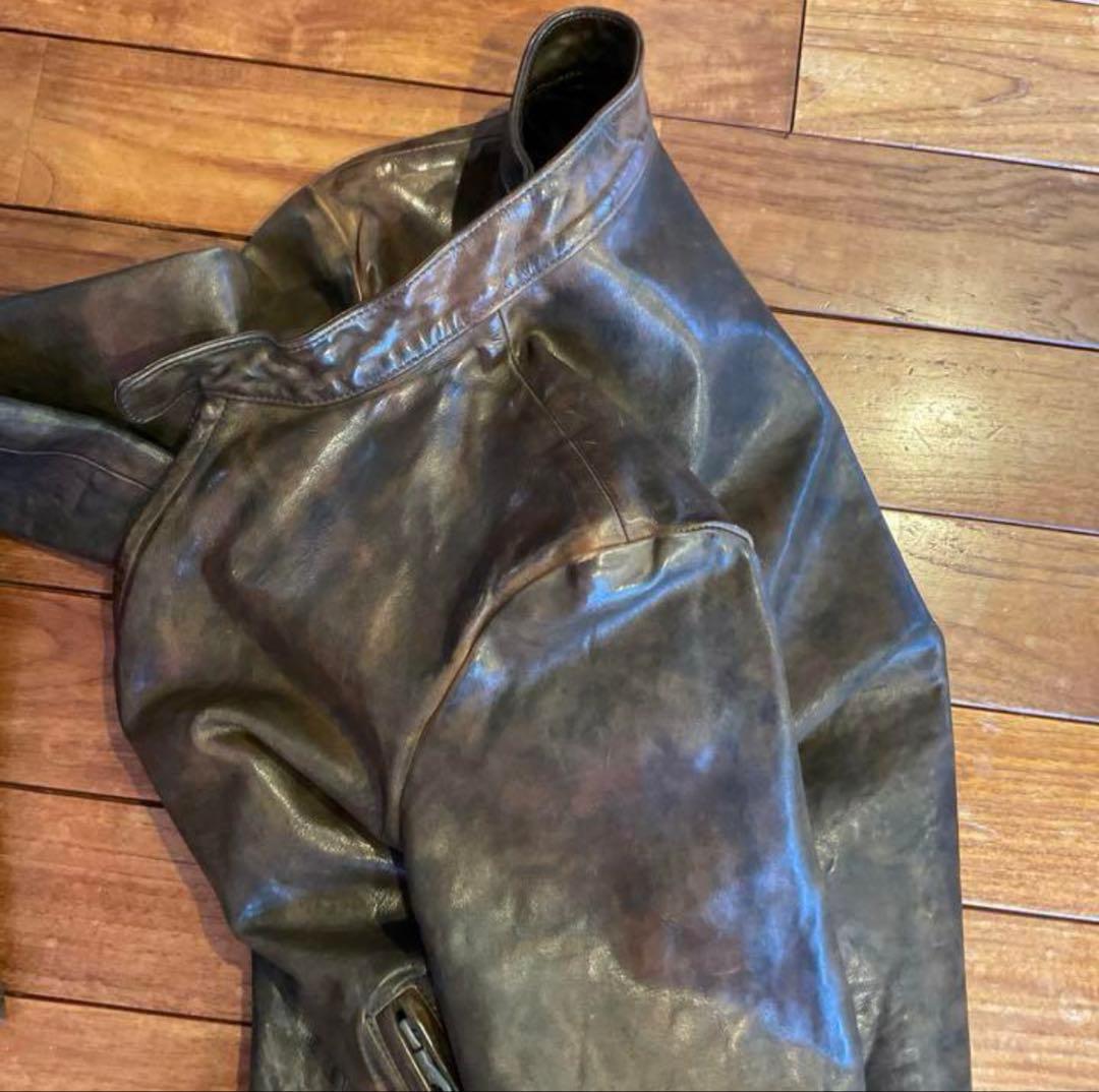 BACKLUSH イタリアンダブルショルダー シングルライダースM