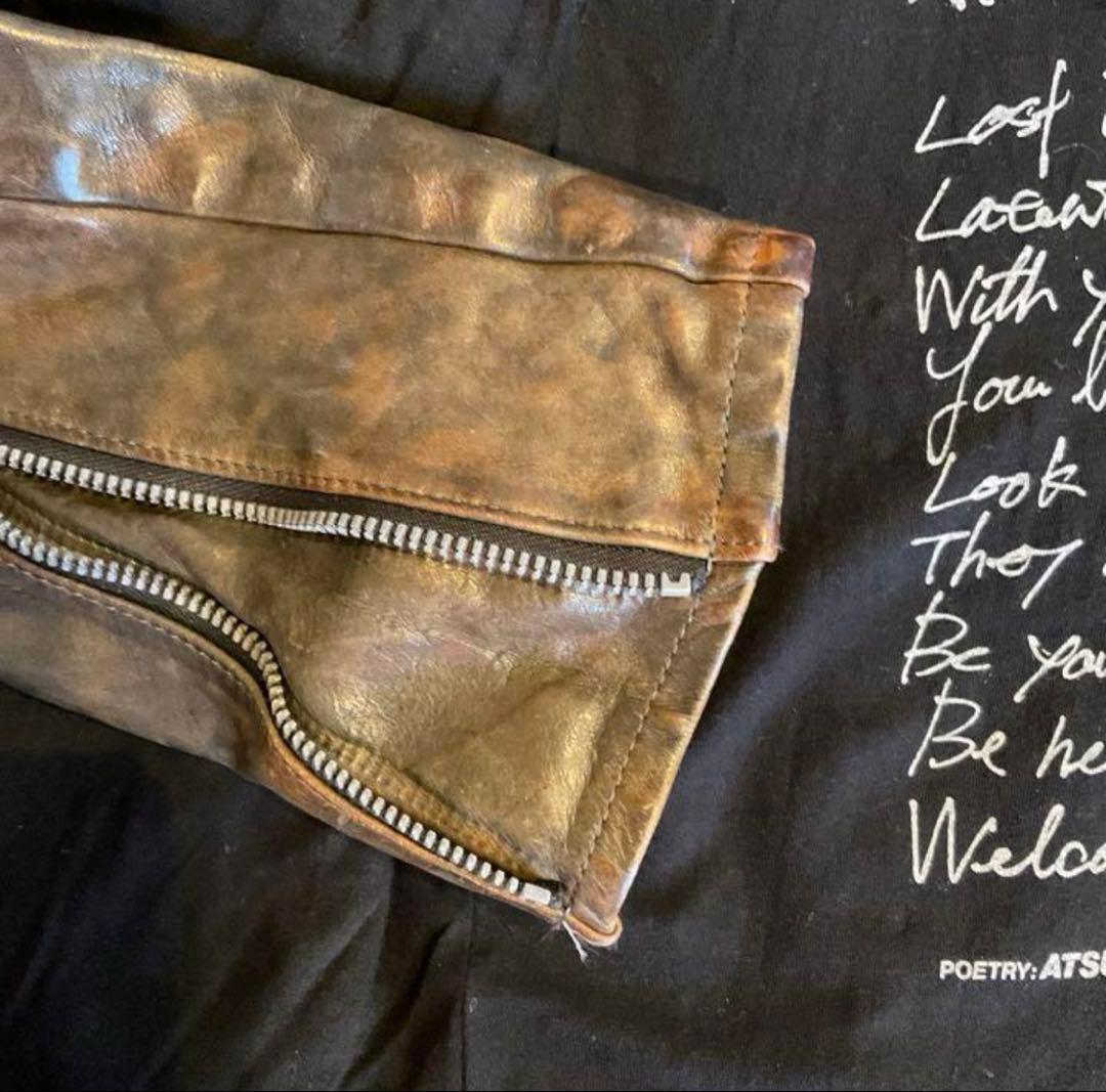 BACKLUSH イタリアンダブルショルダー シングルライダースM