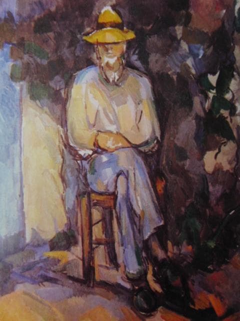 ポール・セザンヌ、【庭師】、希少な画集画より、新品高級額・額装付