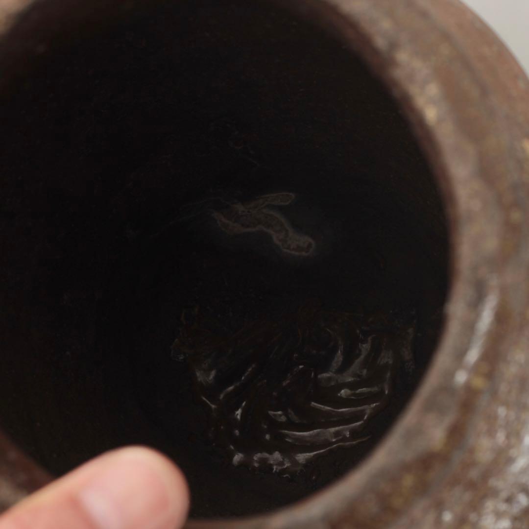 常滑焼 壺 下駄底 窯印 希少サイズ 室町〜桃山 常滑壺 古美術 古道具