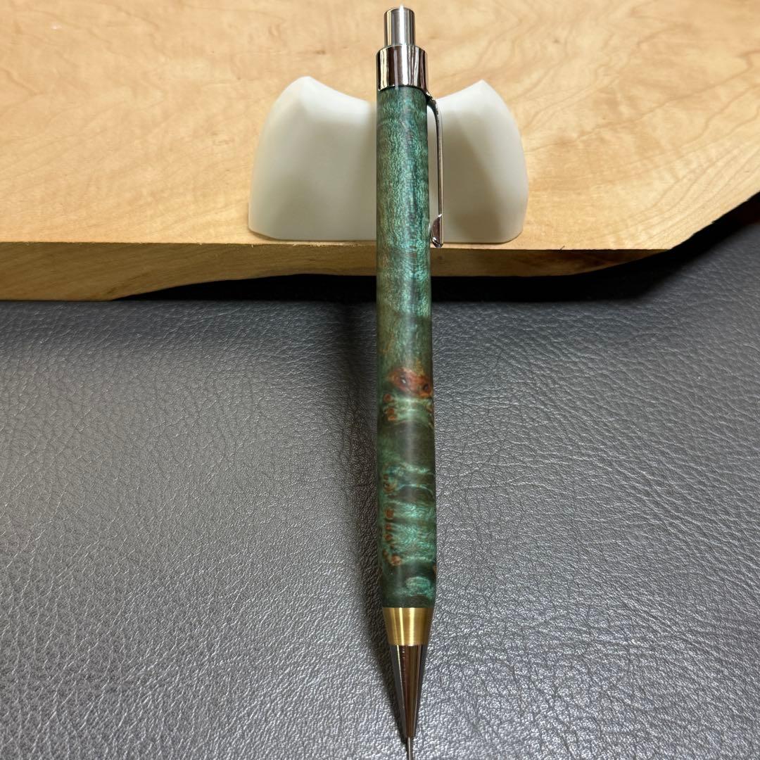 152楓瘤スタビ　木製シャーペン　強低重心　真鍮